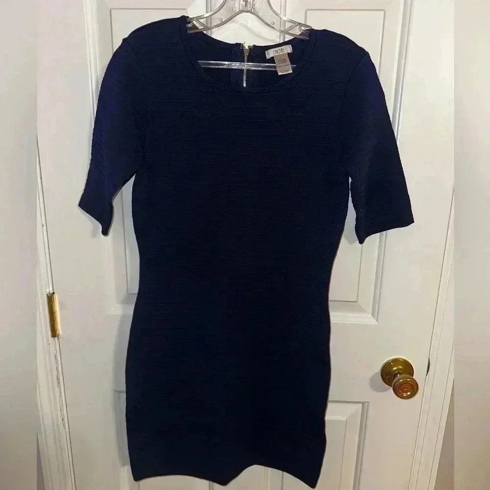 Cache Ribbed Midi Dress